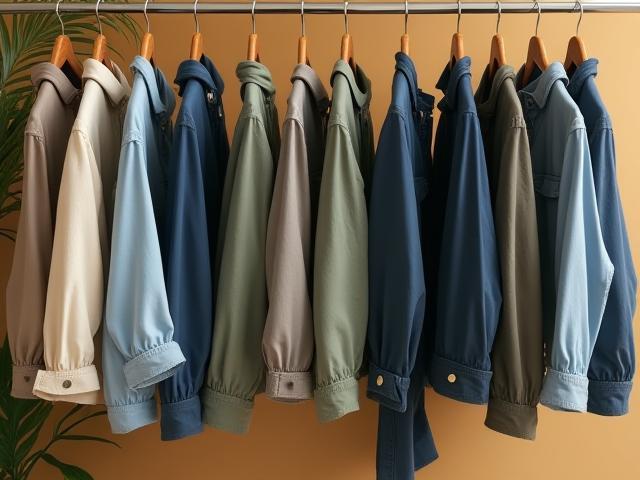 Stylish men's casualwear including jackets and chinos